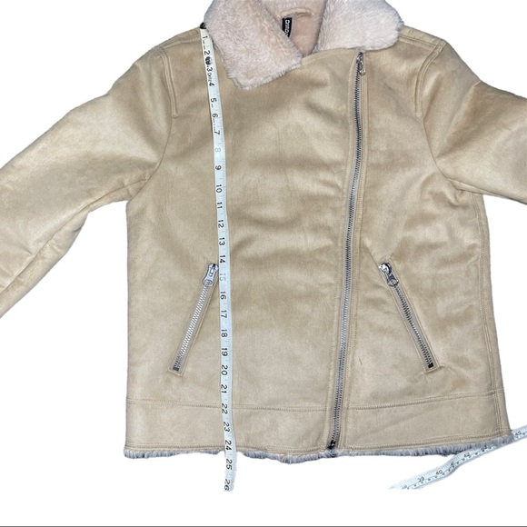 Suede faux fur moto jacket - Picture 8 of 8